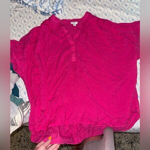 Crown & Ivy pink blouse